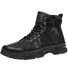 Men's Camo Tactical Boots High Top Lace Up Shoes