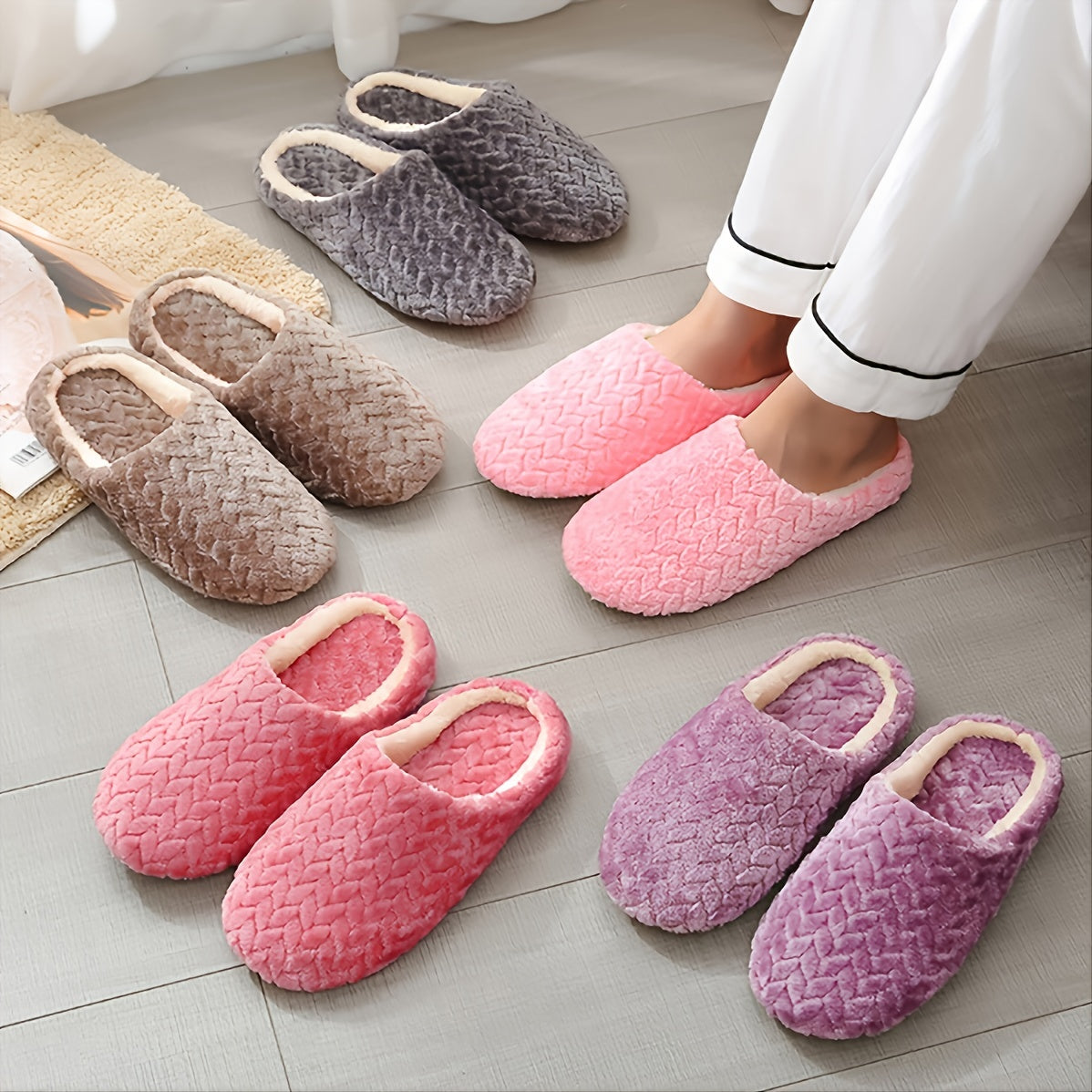 Cozy Women's Home Slippers Soft & Comfy Indoor Slides