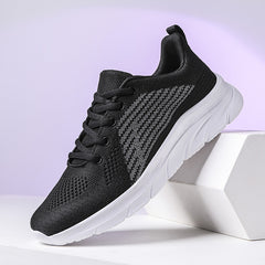 Men's Breathable Knit Casual Shoes Lightweight Non Slip Sneakers