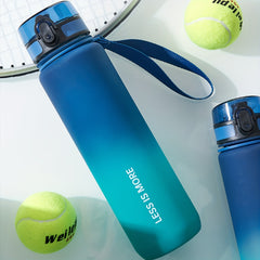 650ml Gradient Frosted Plastic Water Bottle Lightweight Leakproof Cup