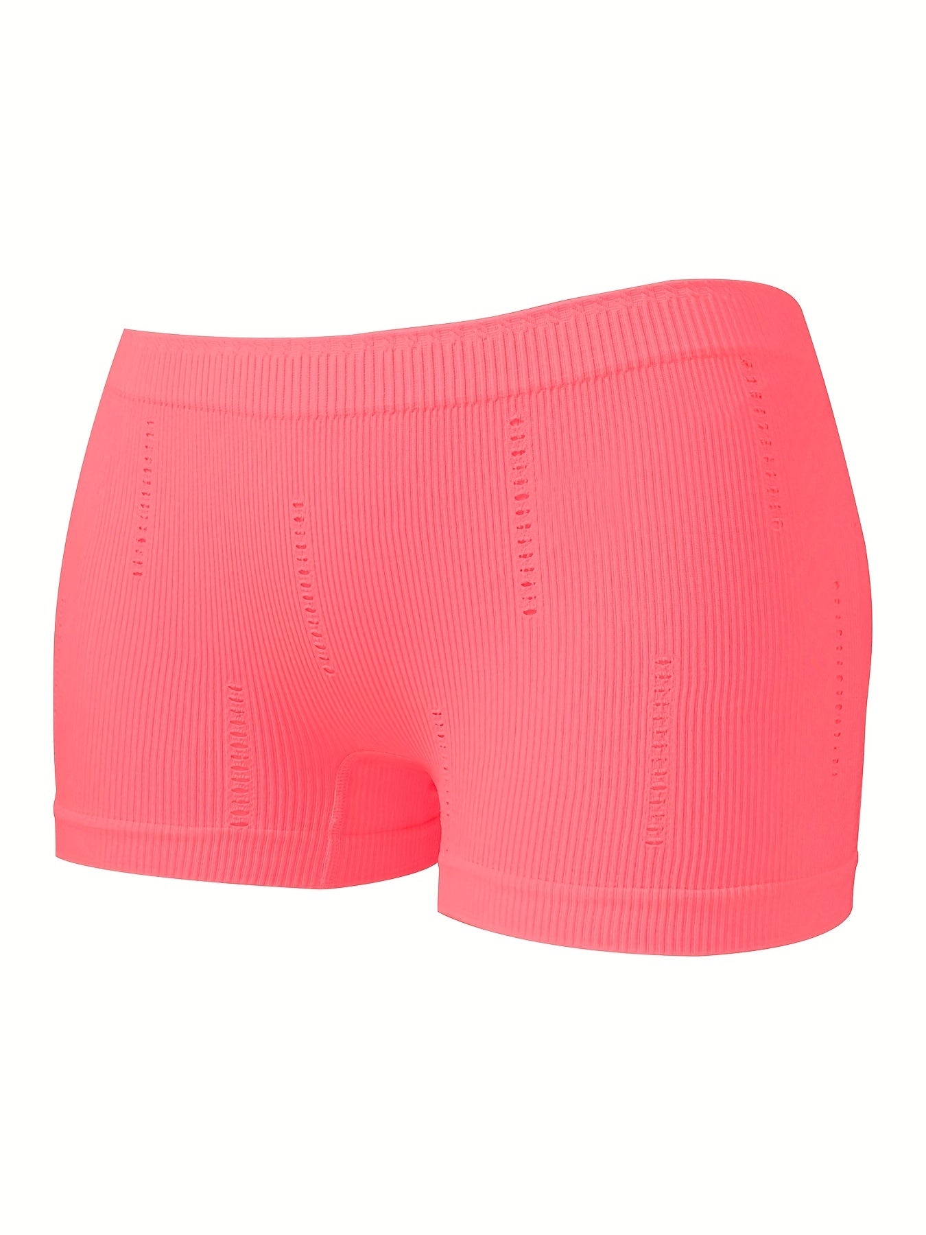 4pcs Ribbed Boyshort Panties Women's Lingerie & Underwear