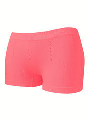 4pcs Ribbed Boyshort Panties Women's Lingerie & Underwear