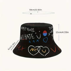 Graffiti Bucket Hat - Fun Streetwear Cap for Hip Urban Style