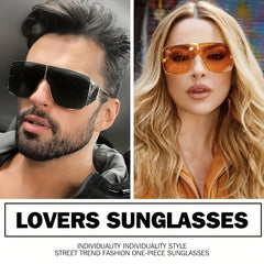 Oversized Square Shield Sunglasses UV400 Sun Shades for Driving Beach Party