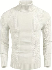 Men's Turtleneck Sweater High Stretch Thermal Top