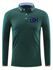 AKUMAL MEXICO Men's Custom Fit Long Sleeve Polo Shirt