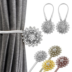 2pcs Magnetic Curtain Tiebacks, No Drilling Needed