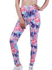 Floral Print Yoga Pants High Waist Leggings