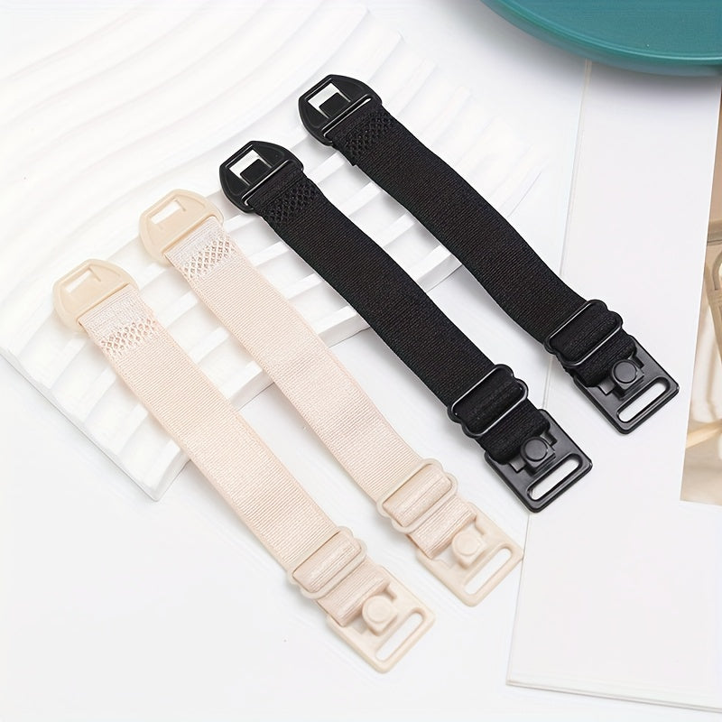 4pcs Elastic Bra Shoulder Straps Adjustable Underwear Straps Women's Lingerie