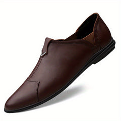 Men's Leather Slip On Casual Shoes