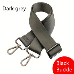 Dark Gray Bag Strap Adjustable Shoulder Travel Reusable