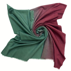 Gradient Cashmere Scarf Vintage Windproof Sunproof Shawl Casual