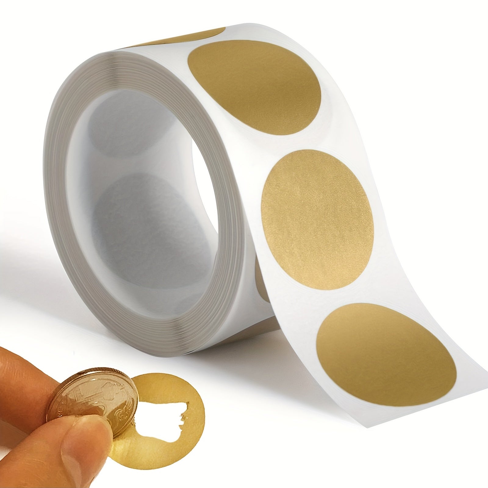 300pcs Golden Scratch Off Stickers Self Adhesive Waterproof Stickers