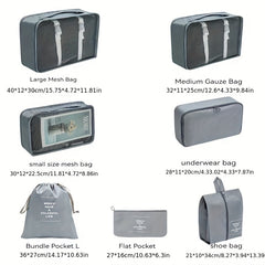 7pcs Travel Storage Bags Portable Clothes Shoes Luggage Storage Bag