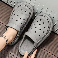 Men's Platform Clogs Hollow Out Garden Sandals
