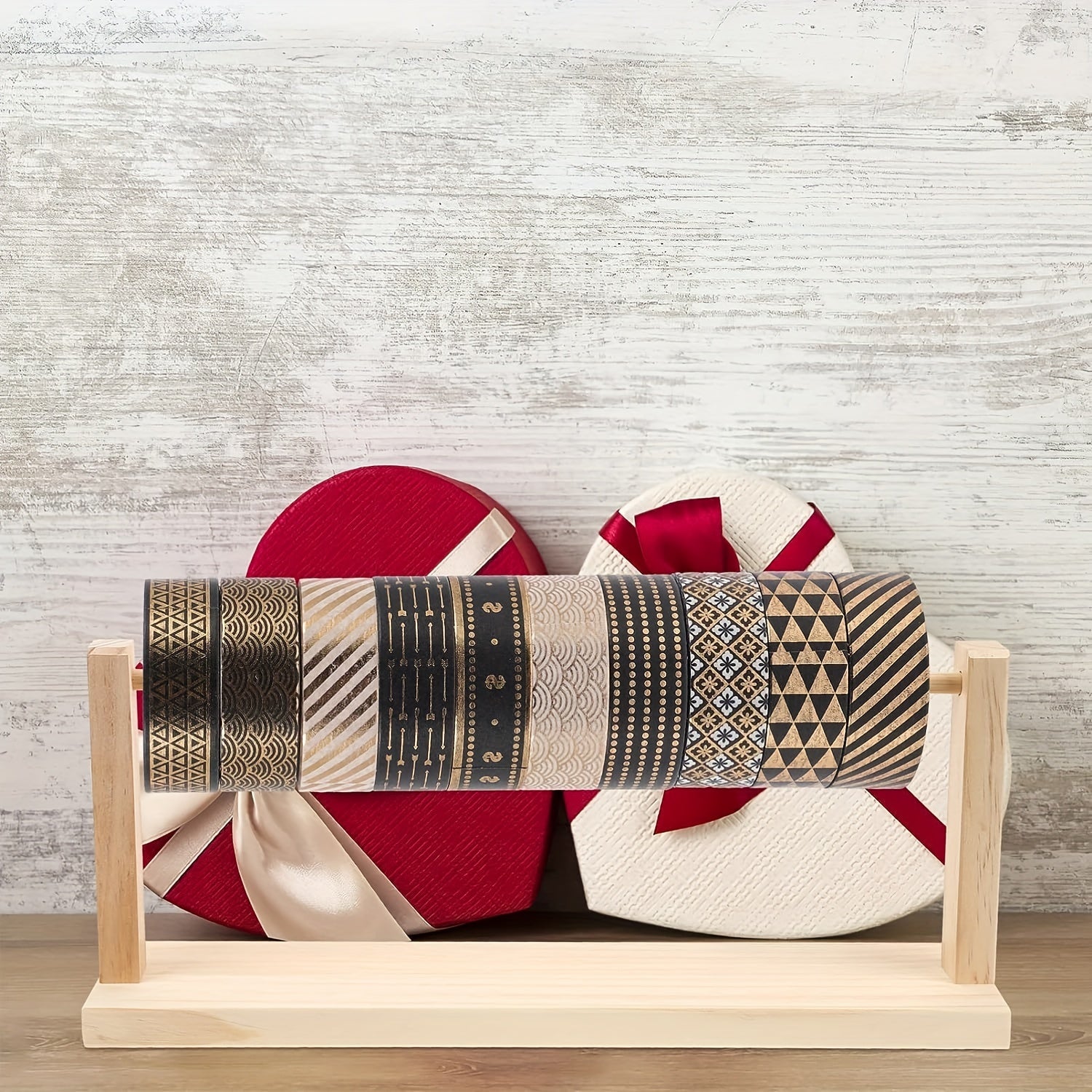 Thread Holder & Ribbon Organizer Storage Rack - Sewing & Gift Wrapping