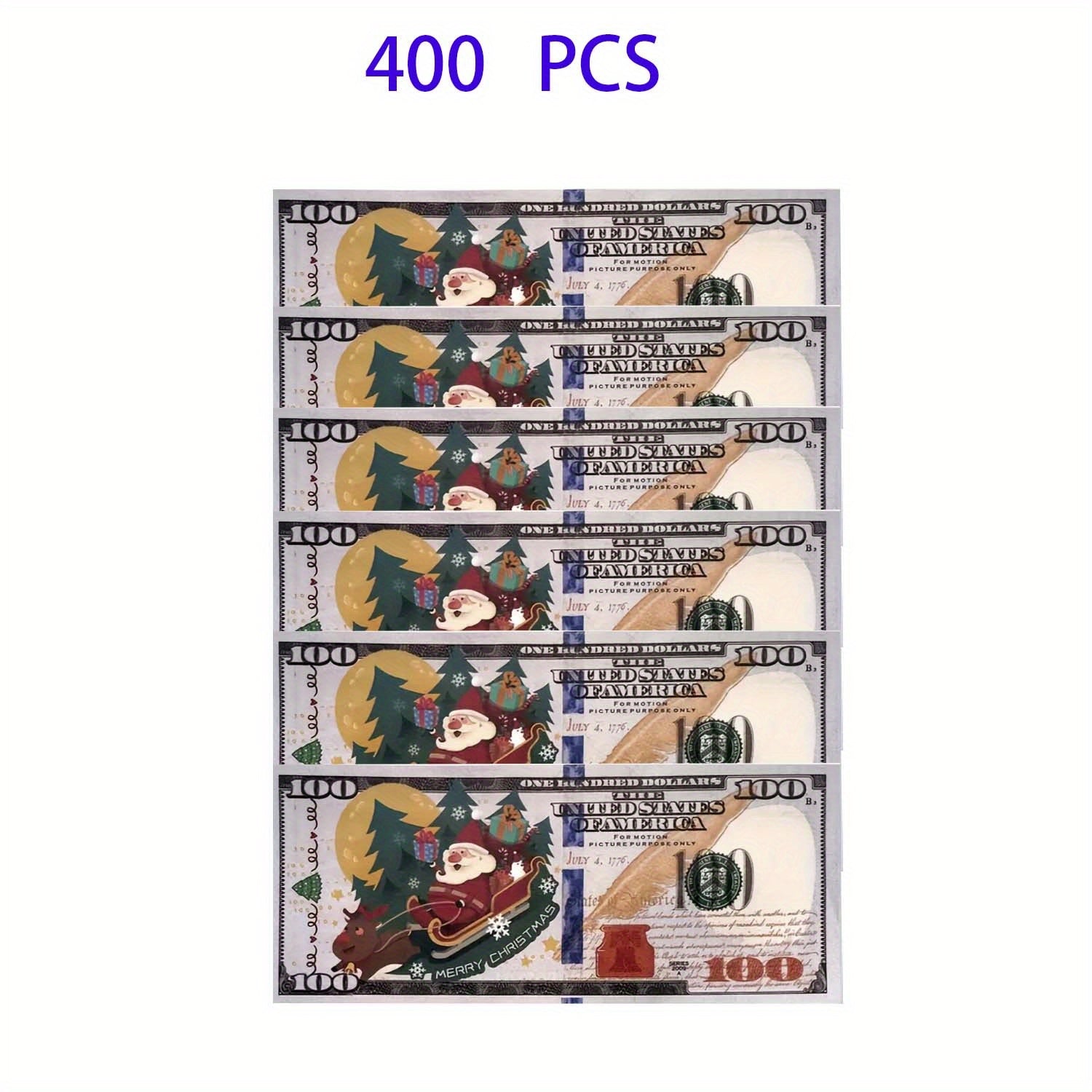 Christmas Paper Money Fan 100-600pcs Festive Santa Snowflakes Gift Boxes