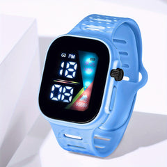 LED Digital Electronic Square Student's Smart Watch