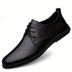 Men's Leather Derby Shoes Non Slip Business Dress Shoes