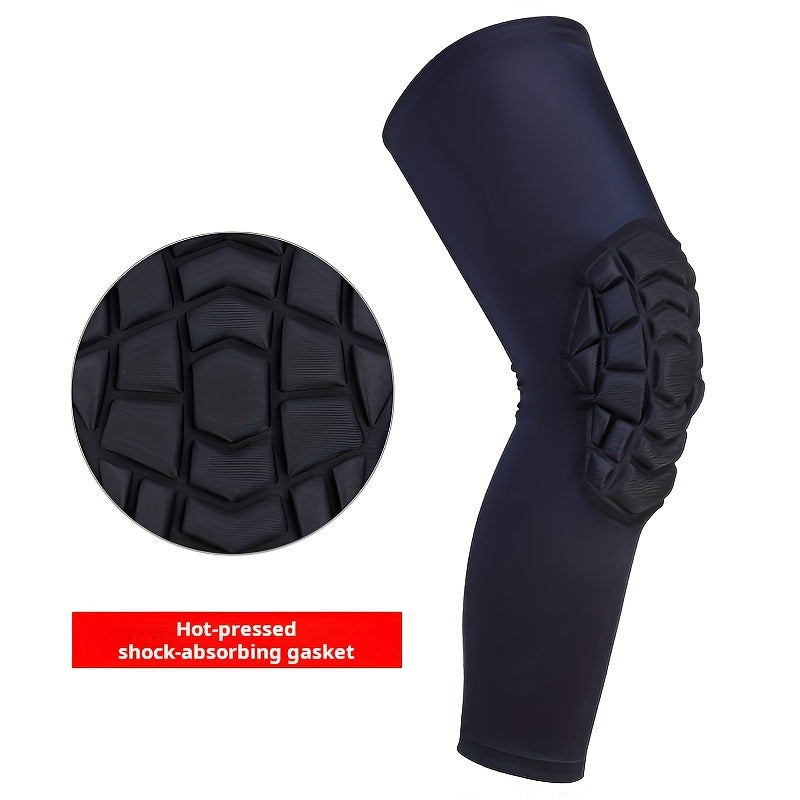 Honeycomb Anti-collision Knee Pad for Sports, Extended Protective Leg Protectors