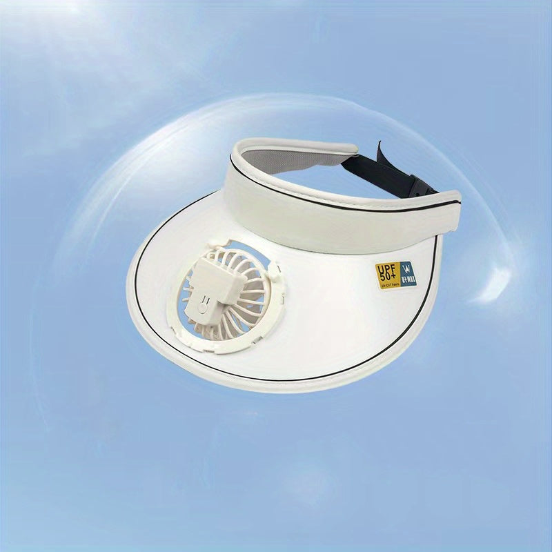 Summer Cap With Cooling Fan 3 Gears Of Speed Adjustable Fan