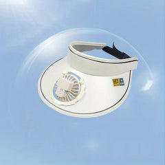 Summer Cap With Cooling Fan 3 Gears Of Speed Adjustable Fan