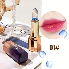 Color Changing Flower Lipstick with Temperature Sensing Golden Foil