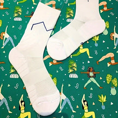 Men's Basketball Socks Thick Padded Crew Socks Non-slip Breathable