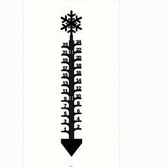 Christmas Snow Gauge Garden Stake - Deer Snow Depth Measuring Ruler