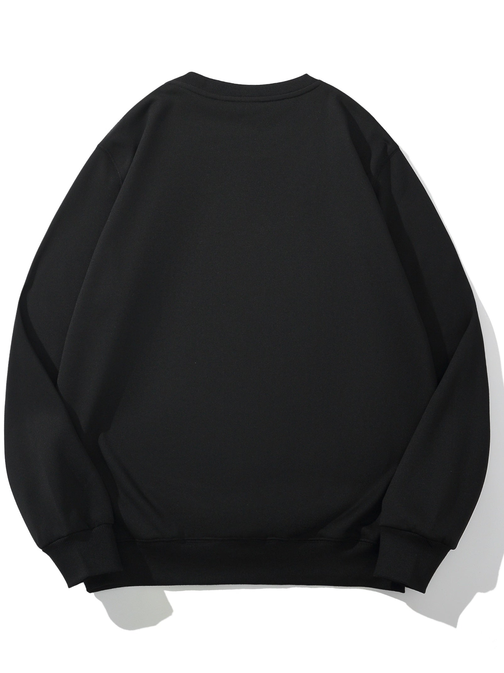 Rugby In Hand Print Round Neck Sweater American Football Loose Long Sleeve Pullo