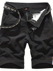 Men's Casual Cotton Cargo Shorts for Summer Outdoor