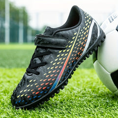 Kids Soccer Cleats Non Slip Athletic Shoes for Outdoor Training