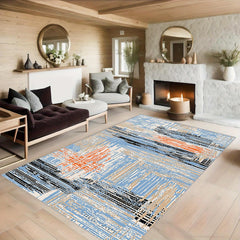 Abstract Shading Art Carpet Soft Non Slip Easy to Clean Modern Home Decor