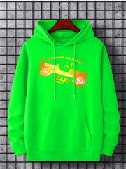 Vintage Car Print Hoodie Men's Graphic Pullover Hooded Sweatshirt