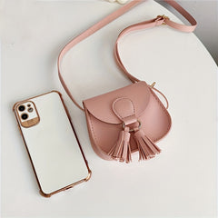 Mini Kids Crossbody Bag Tassel Shoulder Bag Coin Purse for Girls