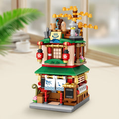 Building Blocks Street View Kimono Shop Toy