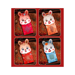 4pcs Cartoon Rabbit Red Envelopes Pack