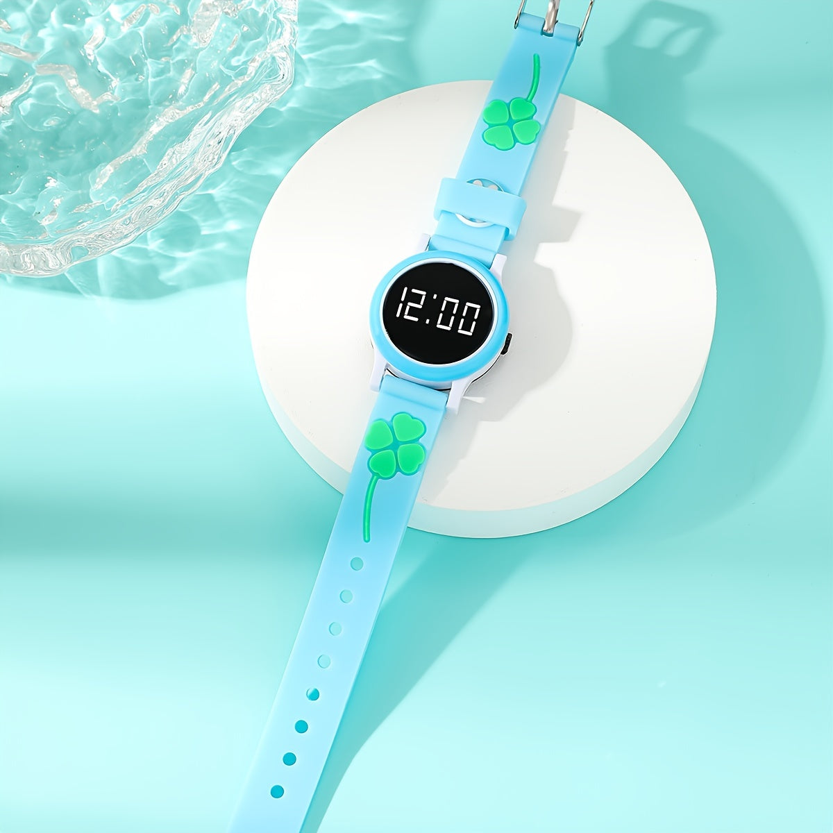 4-Leaf Clover Casual LED Wrist Watch Kids Accessories