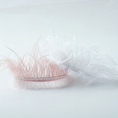 Girls Feather Hair Hoop Princess Headwear Hair Accessories