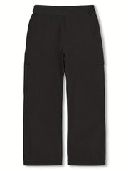 Kids Wide Leg Cargo Pants w/ Drawstring & Pockets