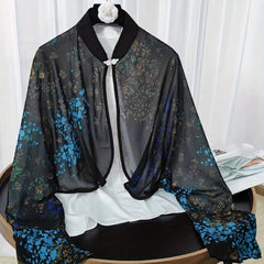 Chiffon Print Thin Shawl Women Sunscreen Anti-mosquito Scarves
