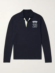 Miami 23 Knit Polo Shirt Men's V Neck Pullover Sweater