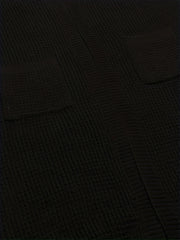 Solid Long Sleeve Open Front Cardigan