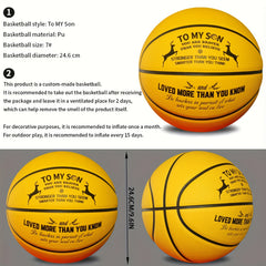 Creative Basketball To My Sons Basketball Perfect Gift Standard Sizes