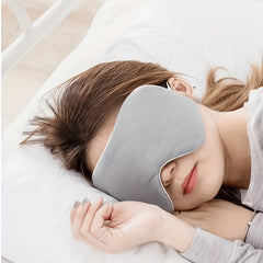 Solid Blackout Sleep Eye Mask Soft Comfy Blindfold Travel Rest Yoga
