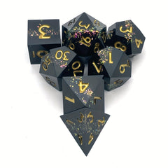 7pcs Digital Colorful Dice Game Accessories