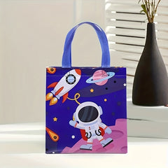 4pcs Reusable Non-woven Gift Bag Set - Astronauts Theme