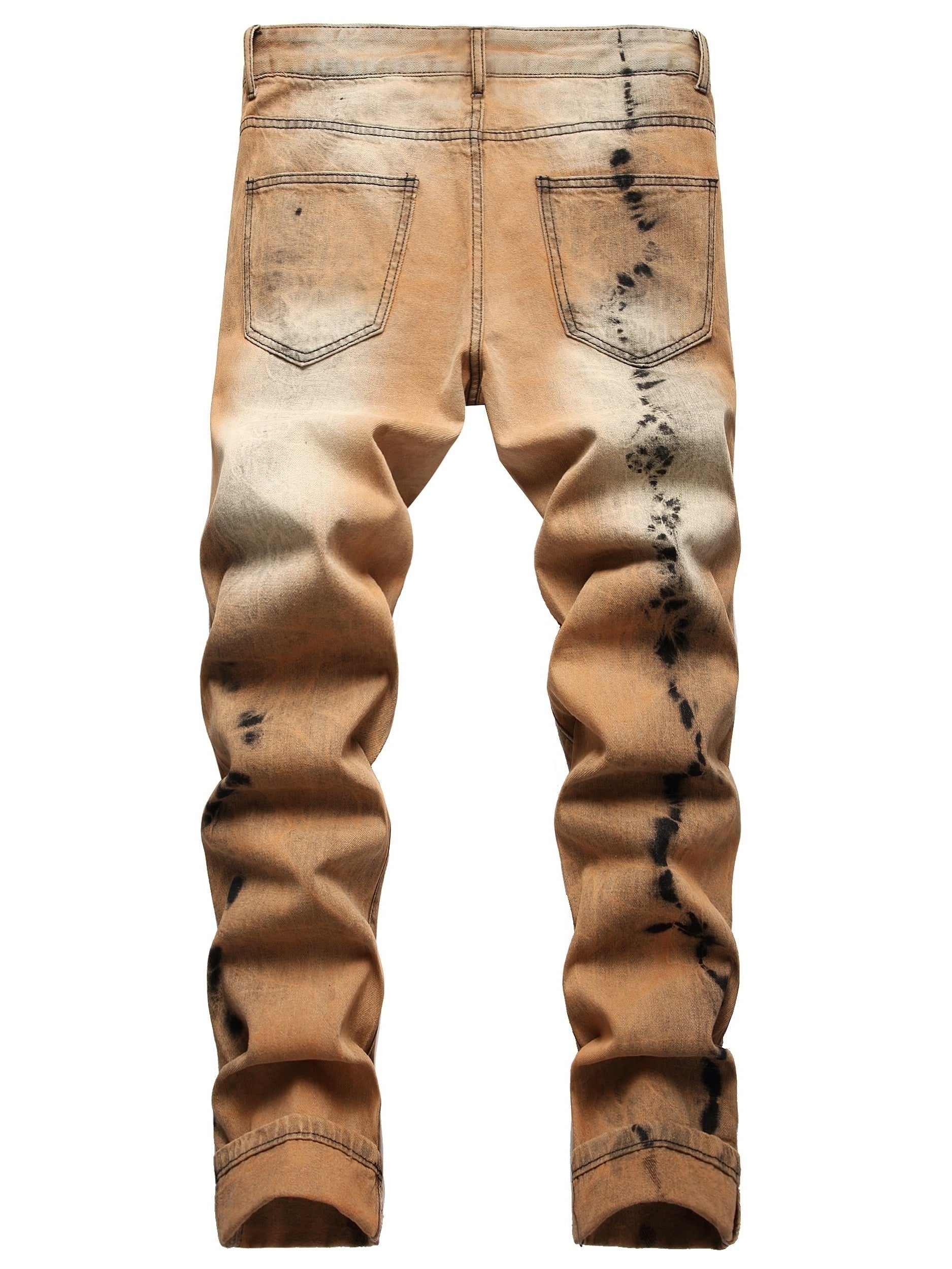 Men's Ripped Jeans Distressed Denim Pants Street Style Spring Summer