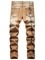 Men's Ripped Jeans Distressed Denim Pants Street Style Spring Summer