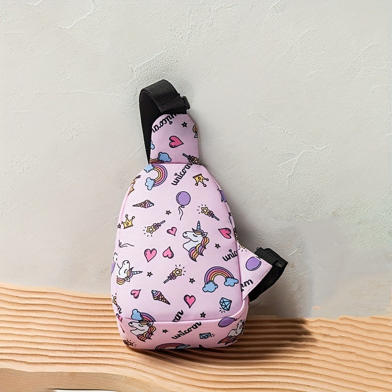 Girls Unicorn Crossbody Bag Animal Pattern Shoulder Bag Waist Bag